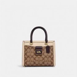 Coach Women Grace Carryall In Signature Canvas Khaki