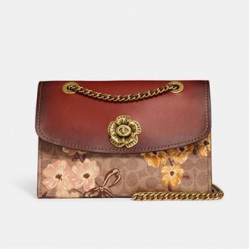 Coach Women Parker In Signature Canvas With Prairie Floral Print