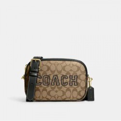 Coach Women Jamie Camera Bag In Signature Canvas With Varsity Motif