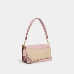 Coach Women Morgan Shoulder Bag in Signature Canvas Pink Multi