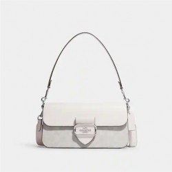 Coach Women Morgan Shoulder Bag in Signature Canvas