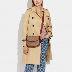 Coach Women Willow Saddle Bag in Signature Canvas