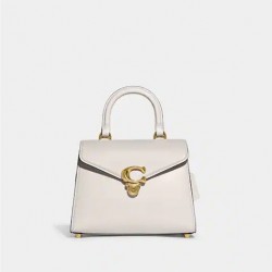 Coach Women Sammy Top Handle Brass Chalk