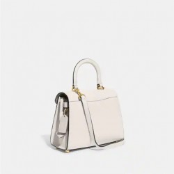 Coach Women Sammy Top Handle Brass Chalk