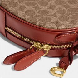 Coach Women Heart Crossbody In Signature Canvas