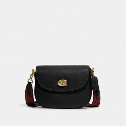 Coach Women Willow Saddle Bag Black