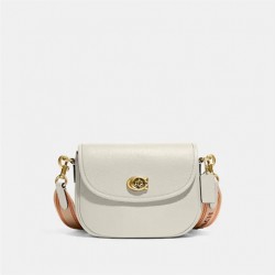 Coach Women Willow Saddle Bag Chalk