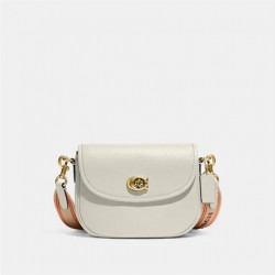 Coach Women Willow Saddle Bag Chalk