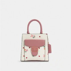 Coach Women Mini Pepper Crossbody With Heart Petal Print