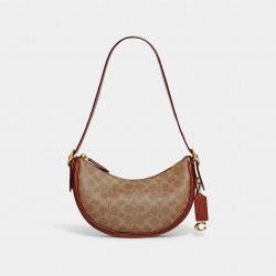 Coach Women Luna Shoulder Bag In Signature Canvas