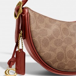 Coach Women Luna Shoulder Bag In Signature Canvas