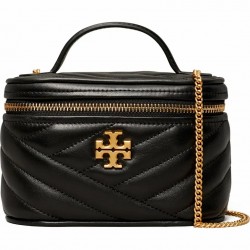 Tory Burch Women Kira Mini Vanity Tote Bag Black