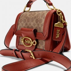 Coach Women Hero Shoulder Bag In Signature Canvas