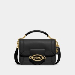 Coach Women Hero Shoulder Bag Black