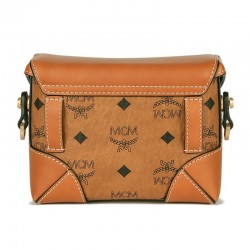 MCM Logo Printing Fashion Retro Small Square Box Messenger Belt Bag