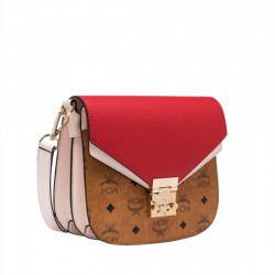 MCM Patricia Shoulder Bag in Color Block Leather Bag