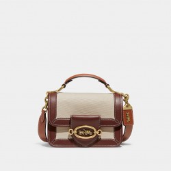 Coach Women Hero Shoulder Bag Dark Natural Multi